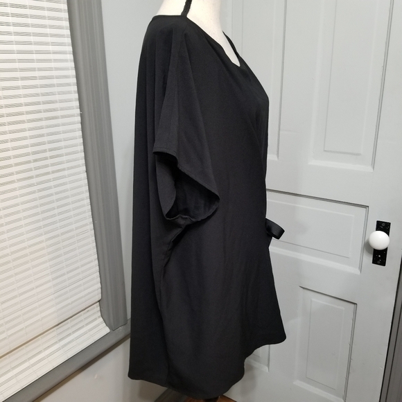 Lane Bryant Black Kimono Side Tie Blouse - Picture 3 of 7